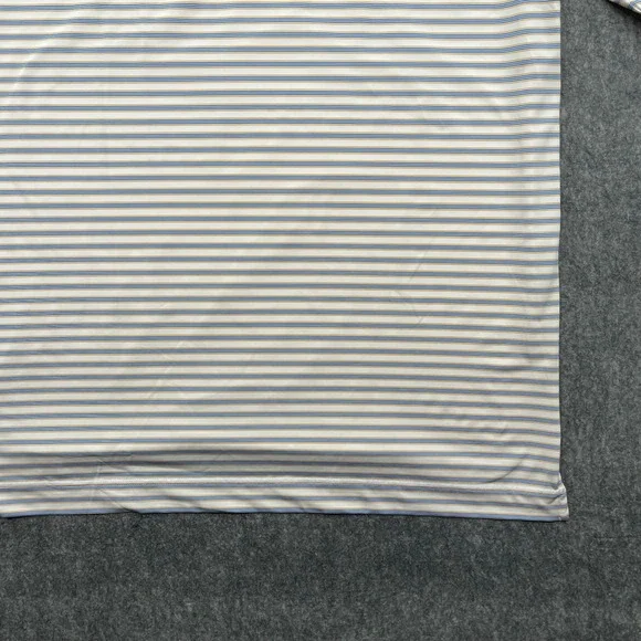 FootJoy Shirt Mens 2XL White Striped Performance Golf Polo Short Sleeve - Picture 12 of 16